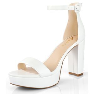 Chunky Platform Heels 4 Inches, Size 7